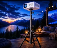 Universal Projector Tripod Stand Adjustable 20-63” Portable Folding Stand Holder