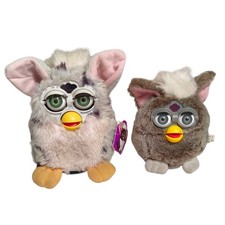 Lot Of 2 Vintage Furby 1998 Tiger Model 70-800 1999 70-700