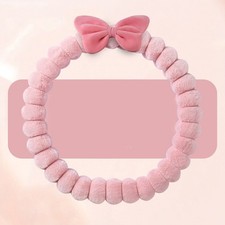 Steering Wheel Cover Soft Faux Plush With Bow Pattern For 36cm Wheels