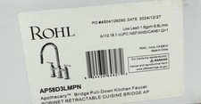 Rohl AP58D3LMPN Apothecary Bridge Kitchen Faucet, Polished Nickel