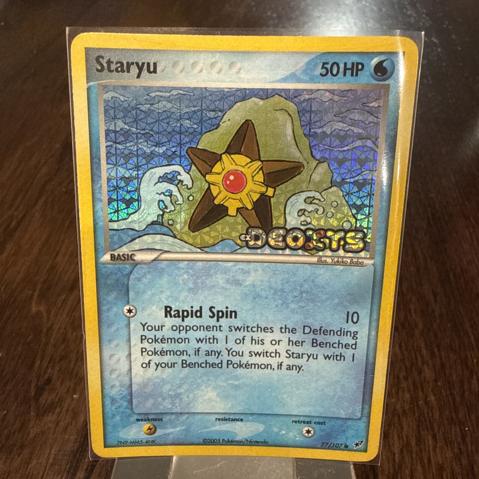 Staryu #77/107 Reverse Holo Common 2005 EX Deoxys NM Pokemon TCG