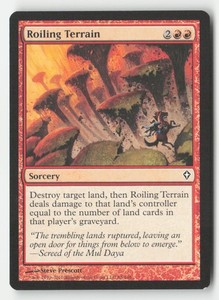 Roiling Terrain #88 Common Worldwake Magic: The Gathering