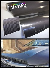 Vvivid Dark Grey Tek R High Gloss Carbon Fiber Vinyl Wrap Film 2ft X 5ft