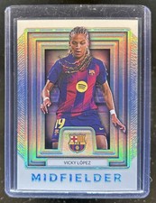 2025-26 Futera FC Barcelona Platinum Vicky Lopez Portrait #/30