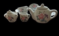 13 pc Childs Toy Vintage Dishes Tea Set Porcelain