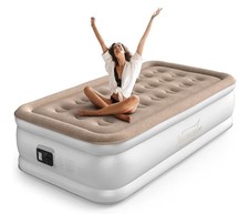 Twin Air Mattress with Built in Pump Raised, Blow up Mattress for Guest Home...