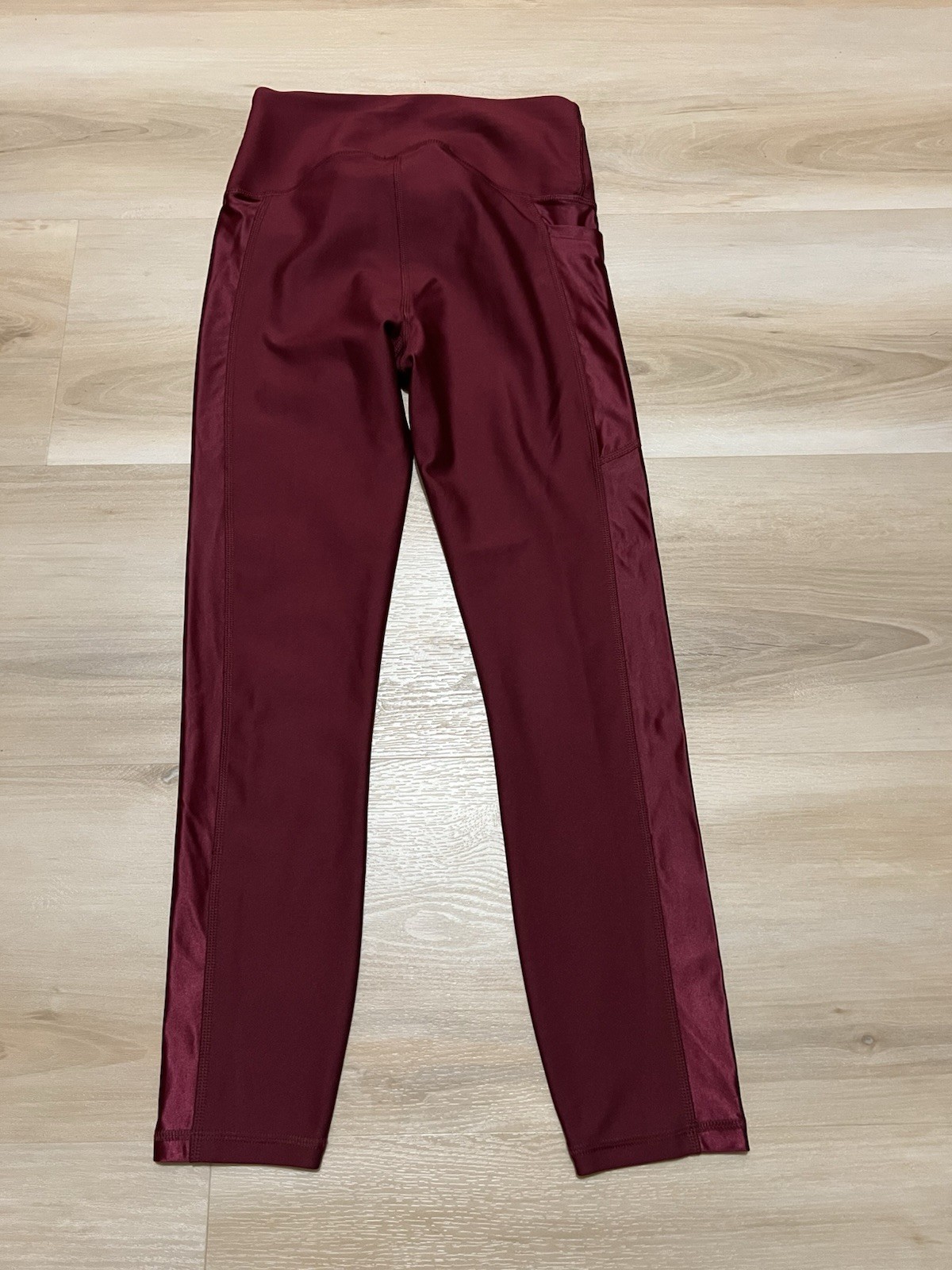 Under Armour Women's Burgundy Red HeatGear High Rise Ankle Leggings Size SM thumbnail 9
