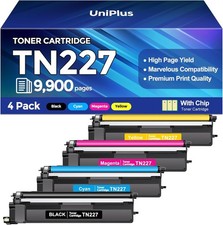 4-Pack TN227 High Yield Toner Cartridges Replacement Brother TN-227 TN223 BCYM
