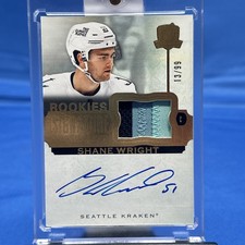 2022-23 Upper Deck The Cup Signature Materials Auto RPA RC Shane Wright /99