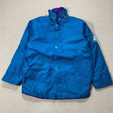 VINTAGE Helly Hansen Jacket Mens XL Turquoise Green 90s Waterproof Sailing Gear