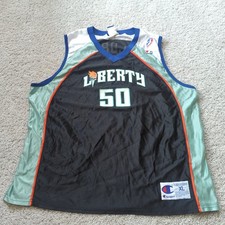 Vintage Champion Rebecca Lobo #50 New York Liberty WNBA Jersey Womens XL
