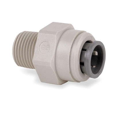 JOHN GUEST PI011604S-PK10 Adapter,1/2 In Tube OD,PK10 1WRT5