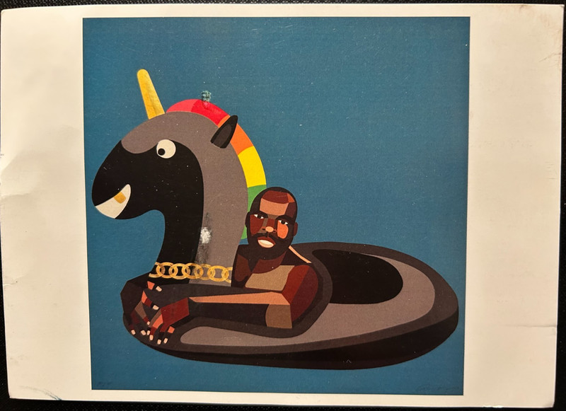 Postcard: Tandem Press show: "Silver Lining: The Prints of Derrick Adams"
