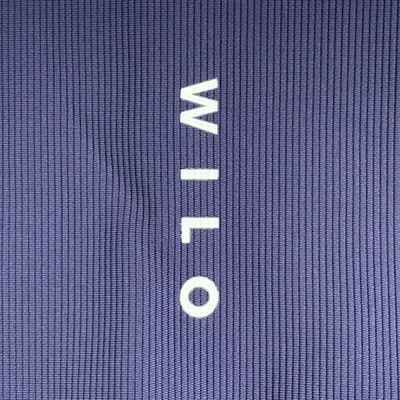 Wilo The Label Navy Ribbed High-Waisted Performance Leggings
