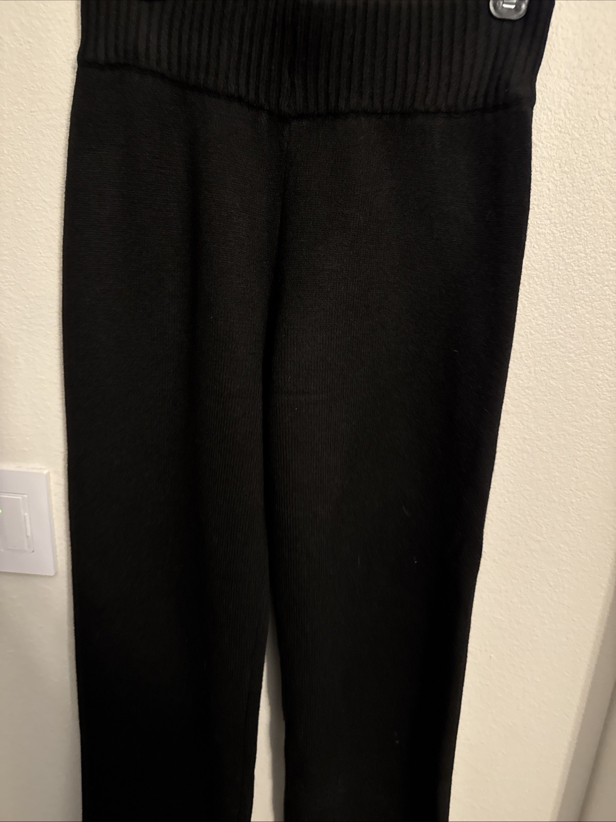 Honeydew intimate knit pants black size small
