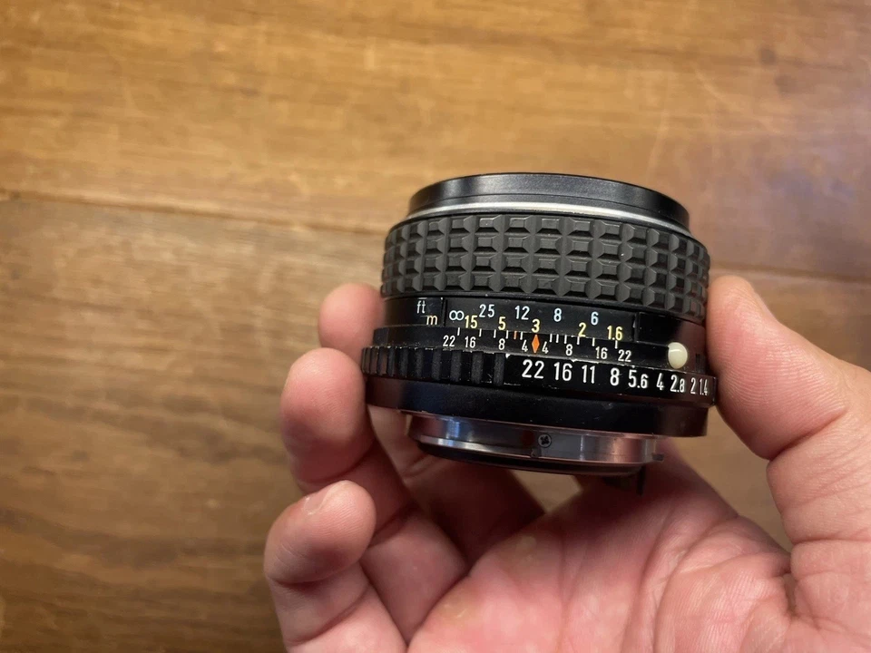 *Casi Como Nuevo* Lente SMC Pentax M 50 mm F/1,4 Estándar Prime MF Montaje PK K de Japón Foto 2 de 4