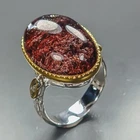 Handmade 16 ct+ Natural Ghost Quartz Ring 925 Sterling Silver Size 7 /R482368