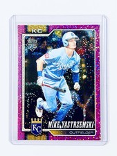 MIKE YASTRZEMSKI  ROYALS  PINK HOLO FOIL  INVESTMENT CARD  MVP  #242