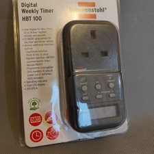 Brennenstuhl HBT100 Plug-in Digital Socket Timer Weekly - LCD Display, Quality