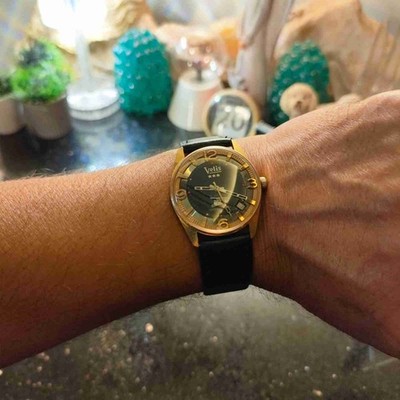 1960 Vintage Swiss Mechanical  Hand Wind Velis TramWay Gold Plated 17 Jewels