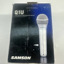 SAMSON Q1U USB Microphone With Tripod Stand And Cable  New in box