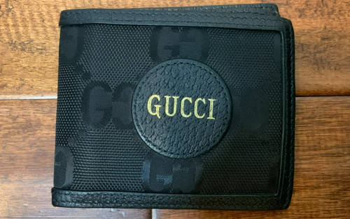 Gucci Authentic Black Leather Off The Grid Bi-Fold Wallet
