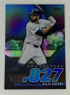 2025 Topps Series 2: #OPS-24 Riley Greene - Blue /150