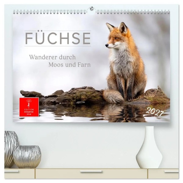 FüChse - Wanderer Durch Moos Und Farn (Hochwertiger Premium Wandkalender 2027...-image