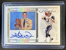 2022 Panini Flawless Kurt Warner Hall of Fame Auto #/15 Rams