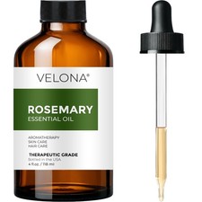 Rosemary Essential Oil by Velona 0.5 -32 FlOz Therapeutic Grade for Aromatherapy