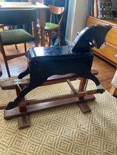 Leeway antique wooden rocking horse