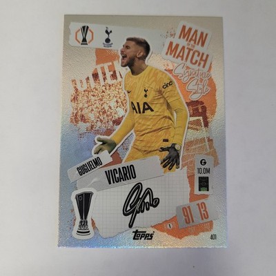 Guglielmo Vicario Man Of The Match Signature Style Card Match Attax 24/25