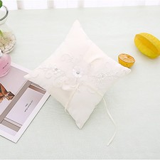  20 X20cm Wedding Decorations Ring Pillow with Ribbons Engagement Flower