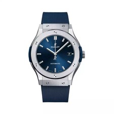 Hublot Classic Fusion 511.NX.7170.RX Titanium Blue Dial 45mm Men's Watch