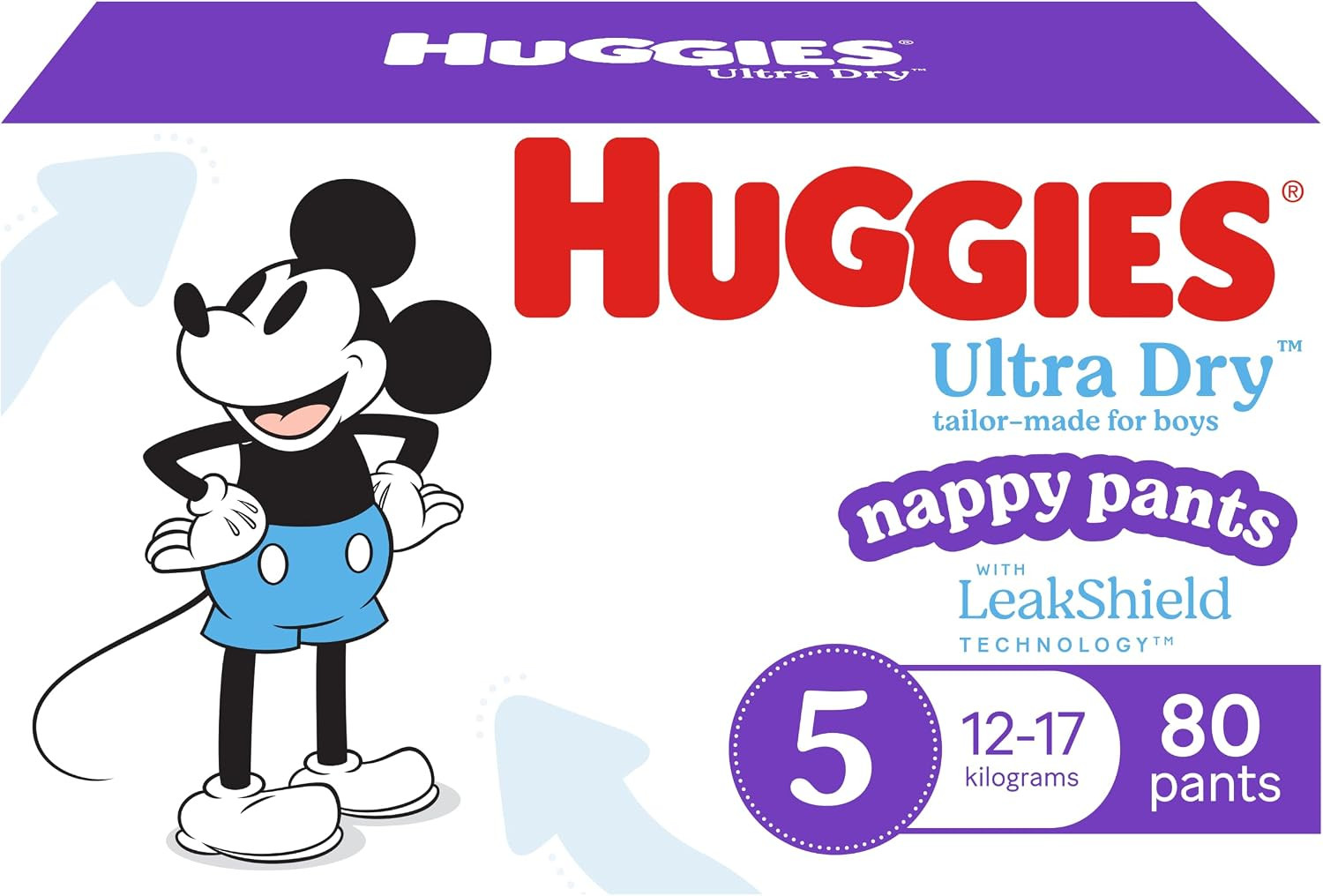 Ultra Dry Nappy Pants Boys Size 5 (12-17Kg) 80 Ct (2X40 Pk) — image 7
