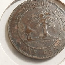 1871  Prince  Edward  Island   one  cent  vf