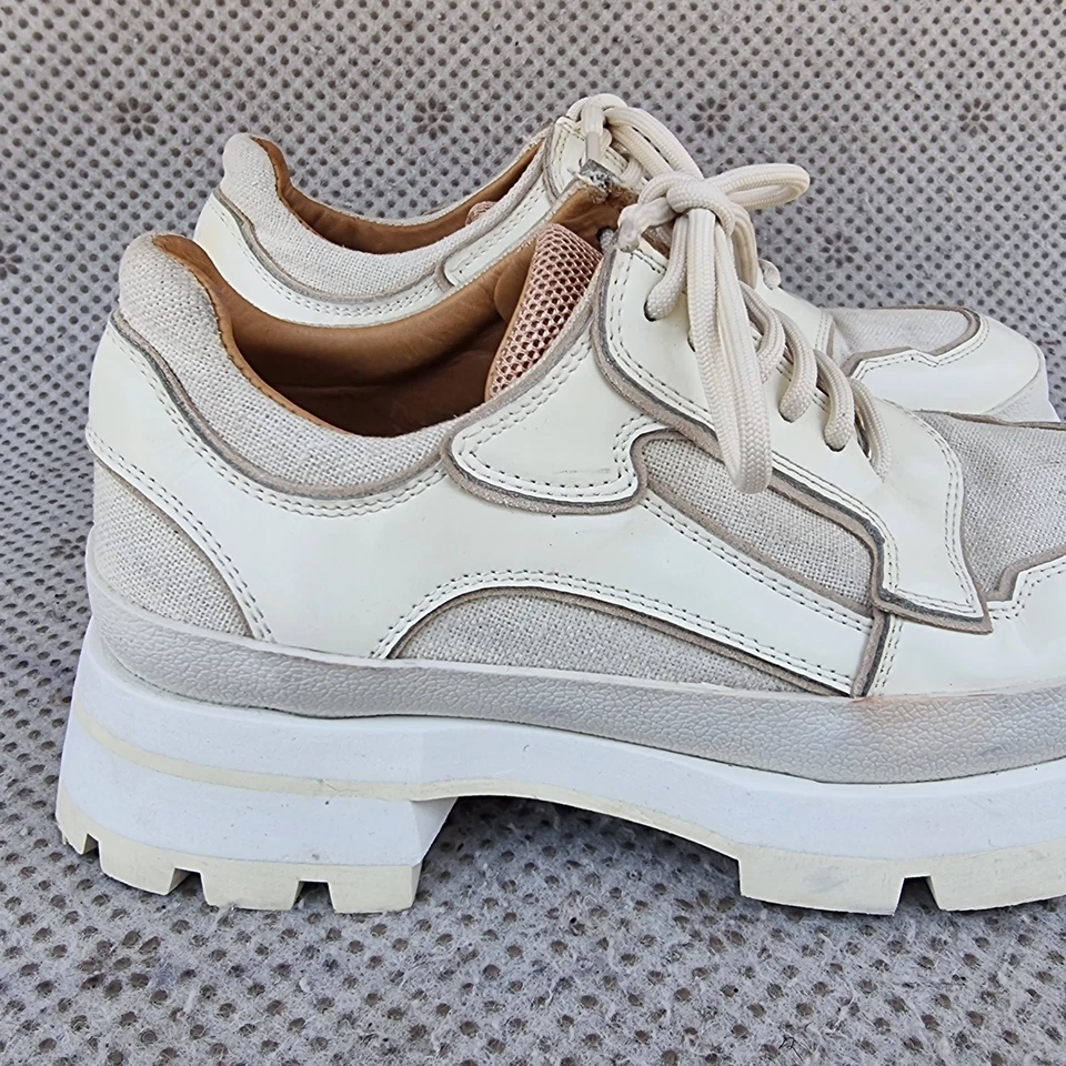 Zapatillas de plataforma bajas Jil Sander en marfil 37 Foto 4 de 4