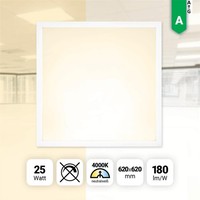 Led Panel 62X62Cm Neutralweiß 4000K 25W 4500Lm Rasterleuchte Bls2.0