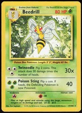 Beedrill 17/102 Rare Base Set Unlimited Pokemon Moderately Played on eBay