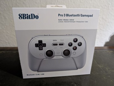 8BitDo Pro 2 Drahtloser Controller - Grey Edition, grau, NEU komplett OVP