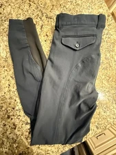 Equiline Knee Patch Riding Breeches G-Zone Navy Size IT 40 