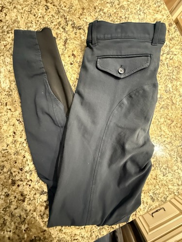 Equiline Knee Patch Riding Breeches G-Zone Navy Size IT 40 