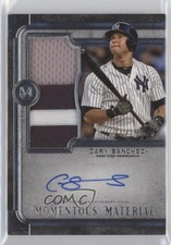 2019 Museum Collection Momentous Material 1/15 Gary Sanchez Jumbo Patch Auto 9su