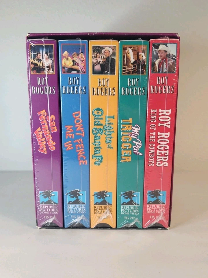 Vintage 1992 Roy Rogers Collection Box Set of 5 VHS Tapes, Sealed - Image 2 of 4