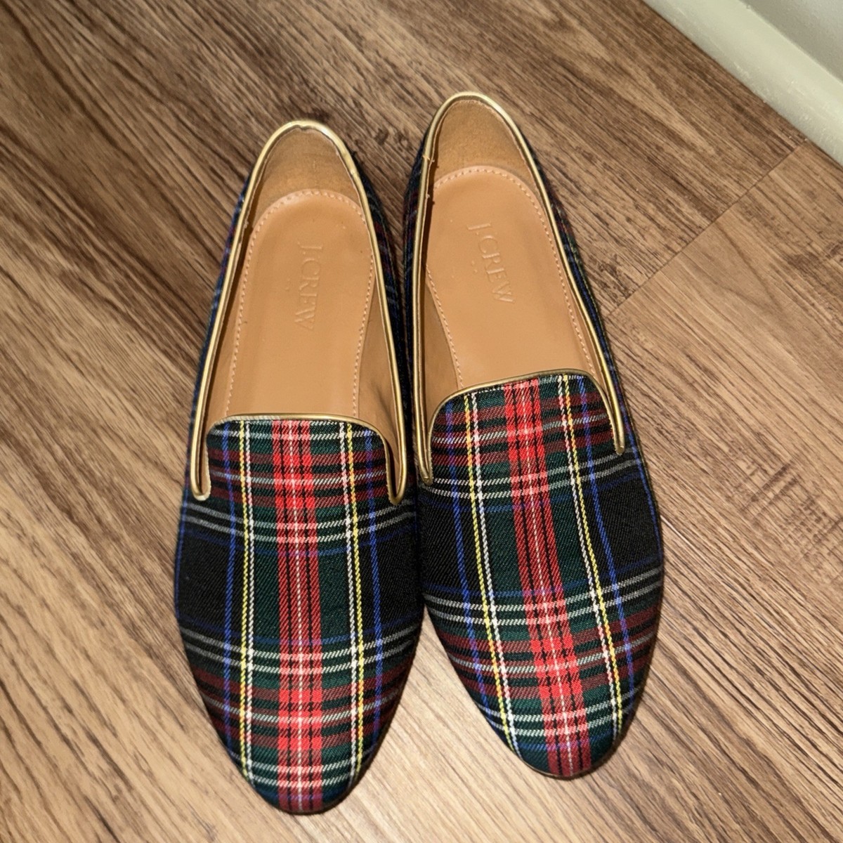 J.Crew Factory Womens Holiday Tartan Plaid Print Smoking  display picture 2