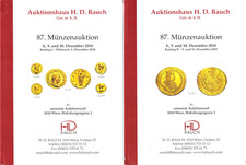 HD Rauch Vienna Austria 2010 German Auction Catalogs I & II Ancient Coins Medals