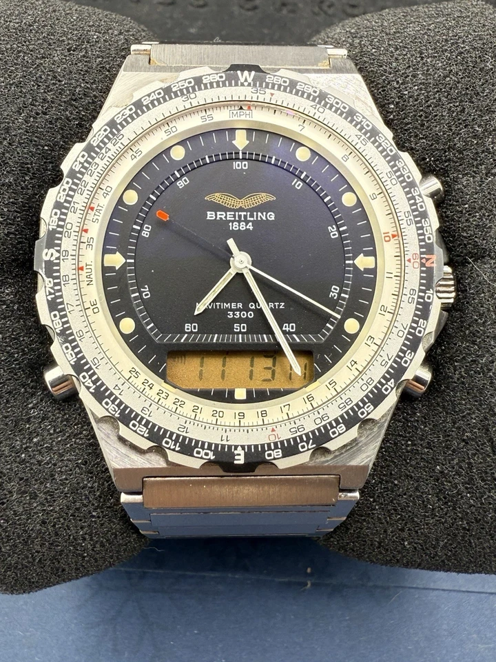 Breitling Navitimer Quartz 3300 Iraqi Air Force Armbanduhr Luxus - Bild 4 von 4