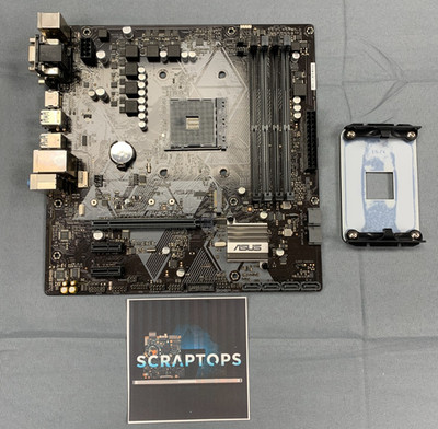 ASUS Prime B450M-A Motherboard mATX AM4 DDR4 w/ New Heatsink NO IO Shield #35211