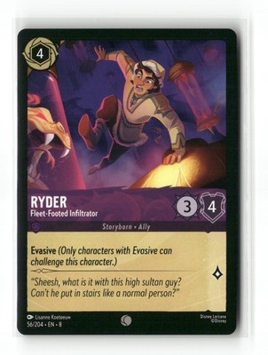 Ryder - Fleet-Footed Infiltrator Common Reign of Jafar 56/204 LP