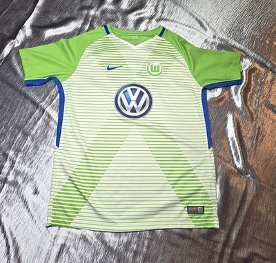 Vfl WOLFSBURG 2017/2018 Home Football Soccer Jersey TRIKOT CAMISETA Nike Boys XL